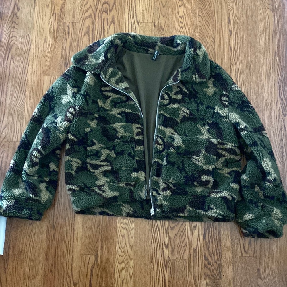 Camo Sherpa Jacket